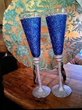 Queens Set of  tall glasses